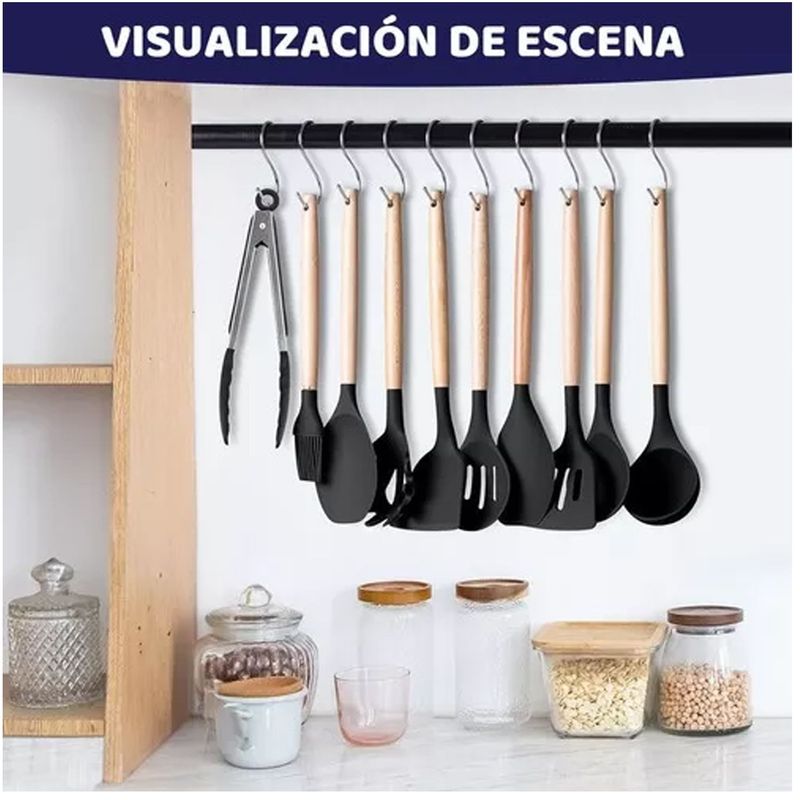 Set Utensilios De Cocina Mas Cuchillos