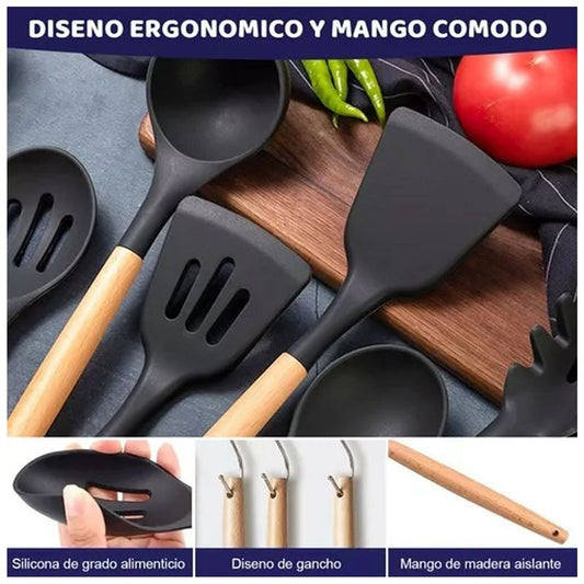 Set Utensilios De Cocina Mas Cuchillos