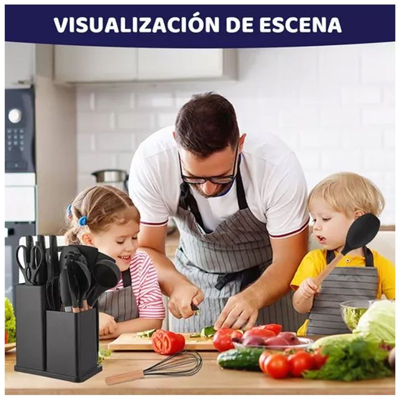 Set Utensilios De Cocina Mas Cuchillos